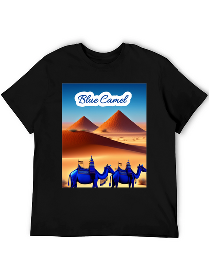 Camiseta Negra Blue Camel Desierto