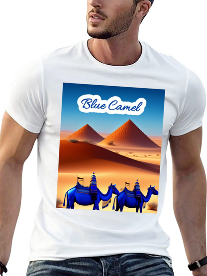 Camiseta Negra Blue Camel Desierto