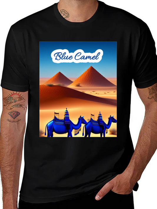 Camiseta Negra Blue Camel Desierto