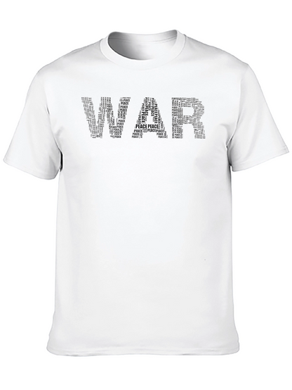 Camiseta Negra War and Peace para Hombre