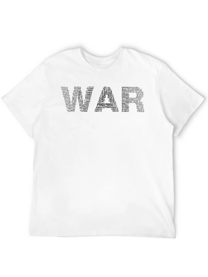 Camiseta Negra War and Peace para Hombre