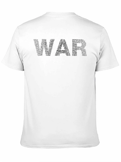 Camiseta Negra War and Peace para Hombre