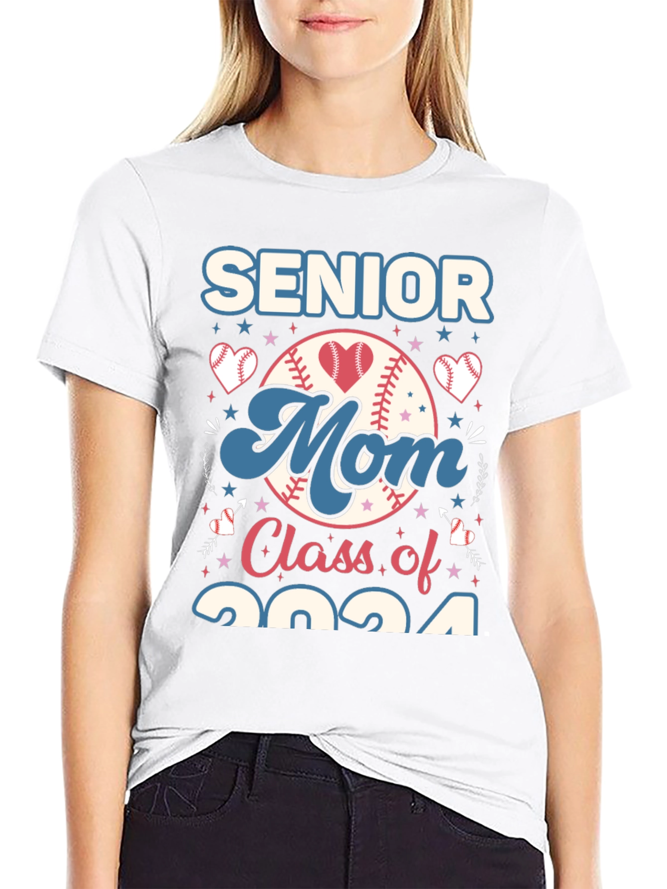 Camiseta Senior Mom Class of 2024 Béisbol