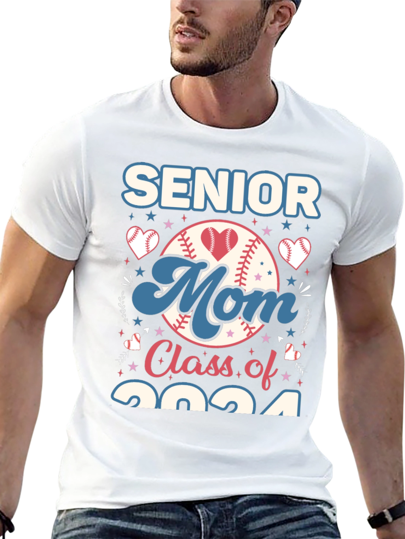 Camiseta Senior Mom Class of 2024 Béisbol