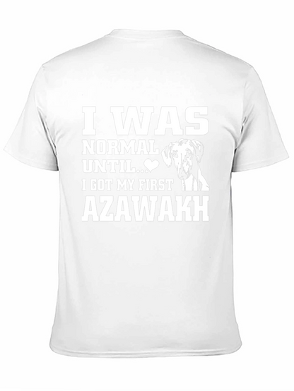 Camiseta Negra Azawakh: Normal Hasta Mi Primer Perro