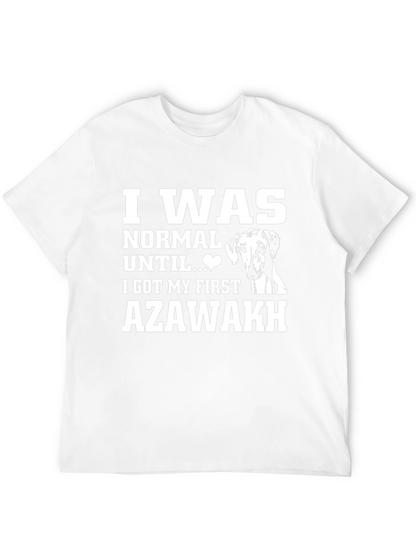 Camiseta Negra Azawakh: Normal Hasta Mi Primer Perro