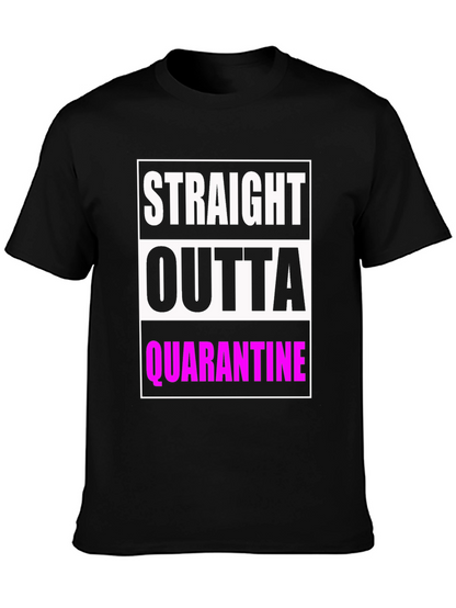 Camiseta Negra: Straight Outta Quarantine