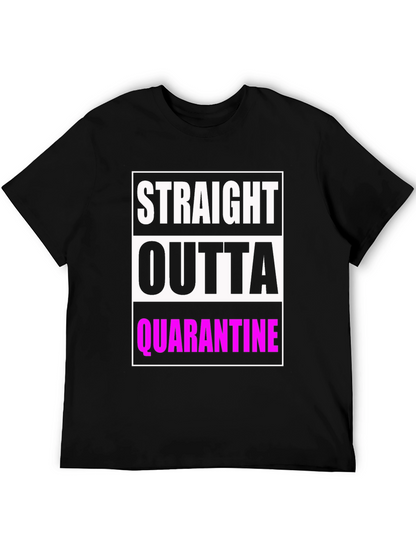 Camiseta Negra: Straight Outta Quarantine