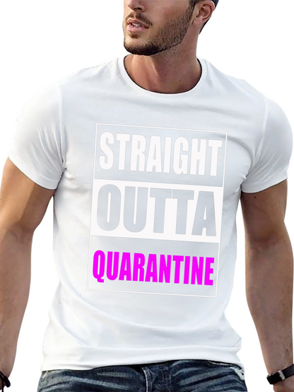 Camiseta Negra: Straight Outta Quarantine