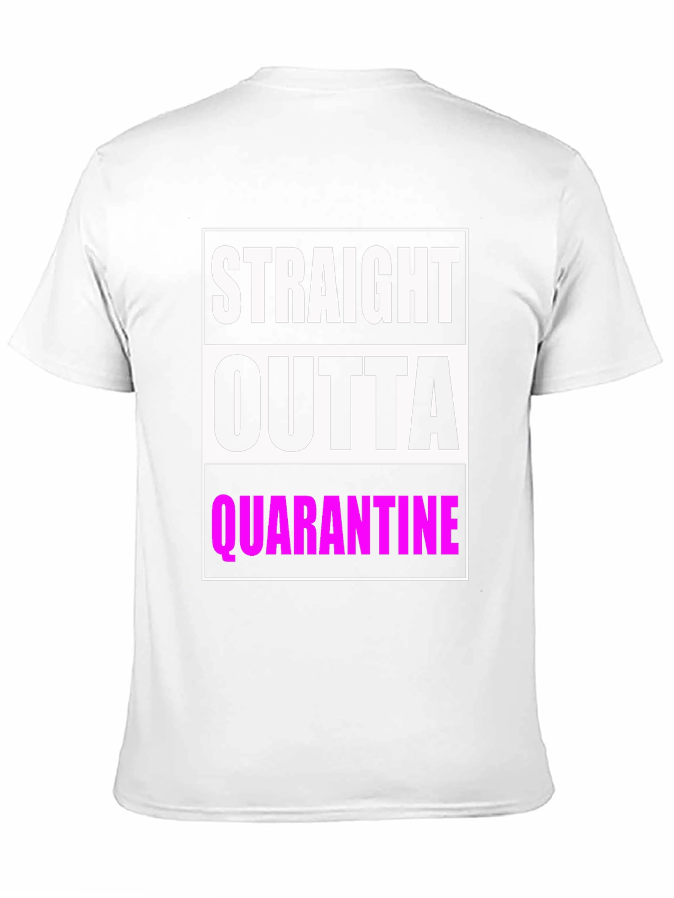 Camiseta Negra: Straight Outta Quarantine