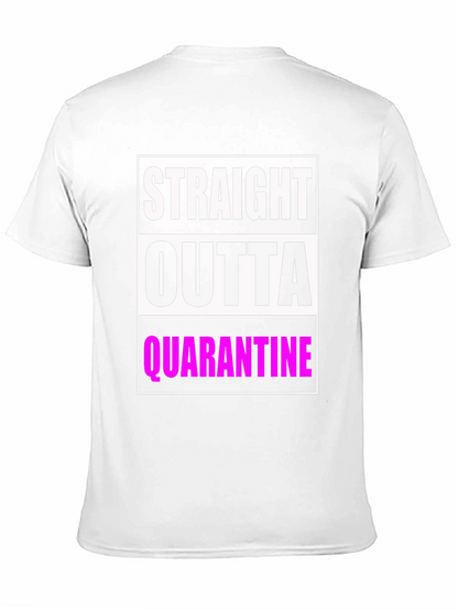 Camiseta Negra: Straight Outta Quarantine