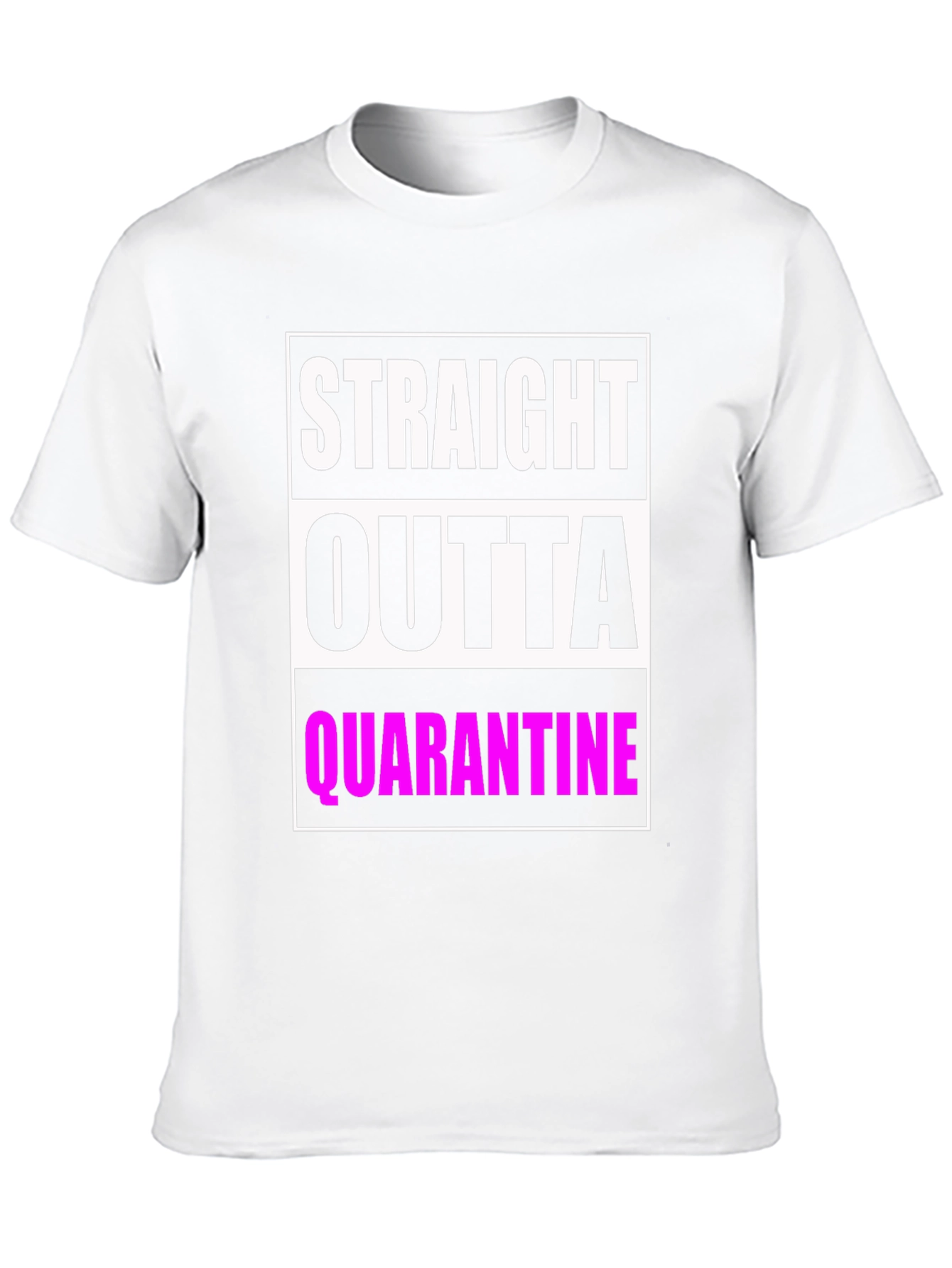 Camiseta Negra: Straight Outta Quarantine