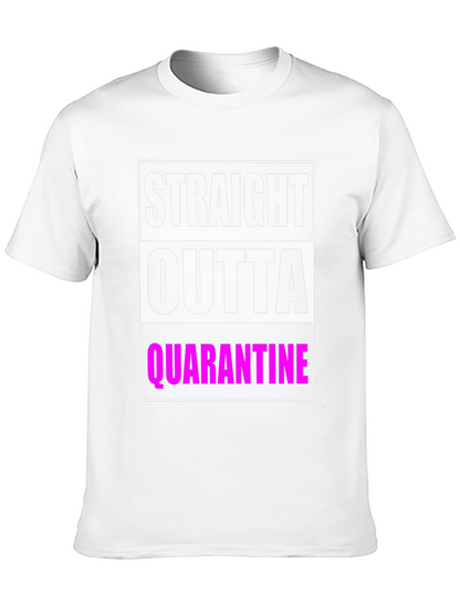 Camiseta Negra: Straight Outta Quarantine