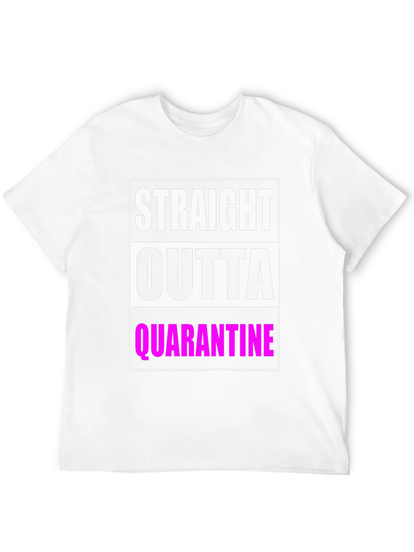 Camiseta Negra: Straight Outta Quarantine