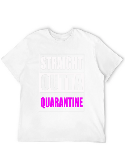 Camiseta Negra: Straight Outta Quarantine