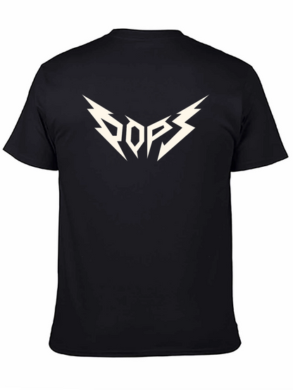 Camiseta Negra Hombre - Diseño Gráfico POPS