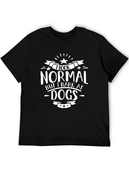 Camiseta Negra Normal Pero Ladro a Perros