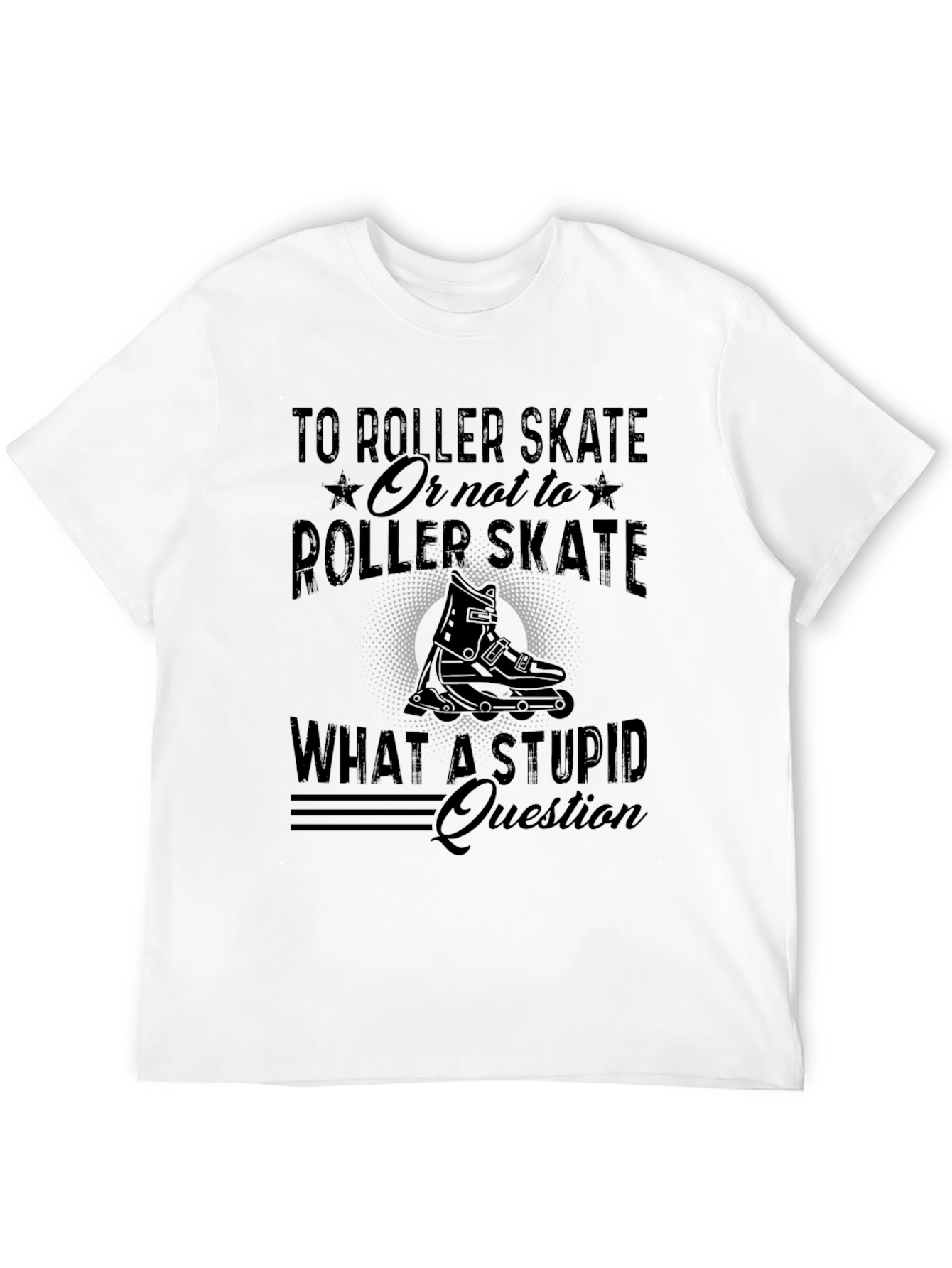 Camiseta Negra con Diseño de Patinaje – Estilo Casual