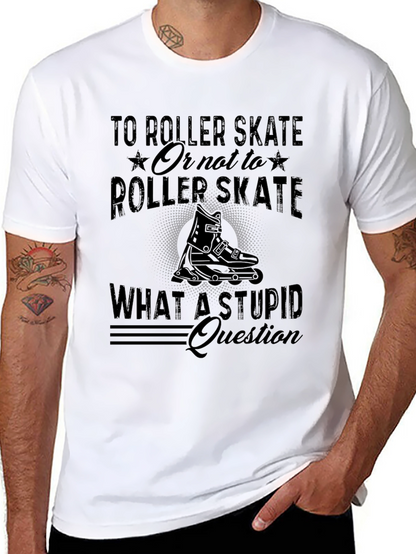 Camiseta Negra con Diseño de Patinaje – Estilo Casual