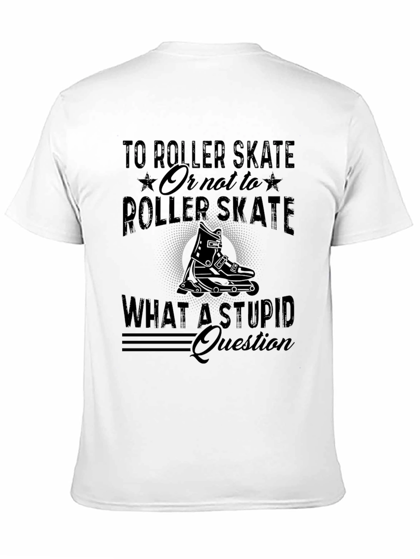 Camiseta Negra con Diseño de Patinaje – Estilo Casual