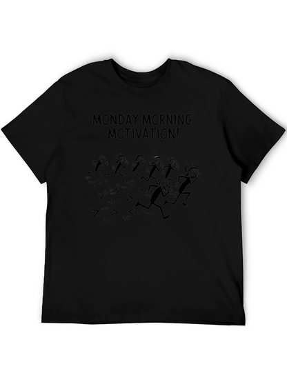 Camiseta Negra Motivación Lunes