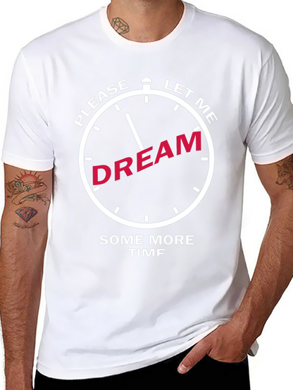 Camiseta Negra con Diseño de Reloj Déjame Soñar
