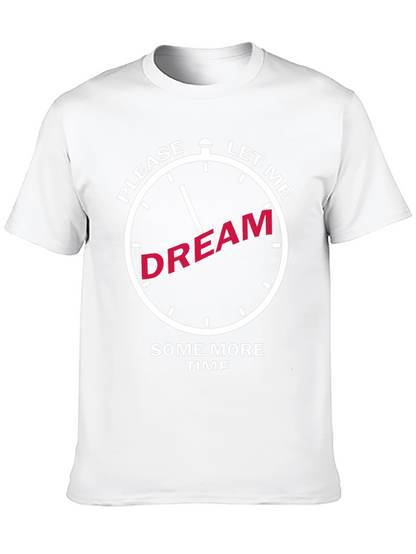 Camiseta Negra con Diseño de Reloj Déjame Soñar