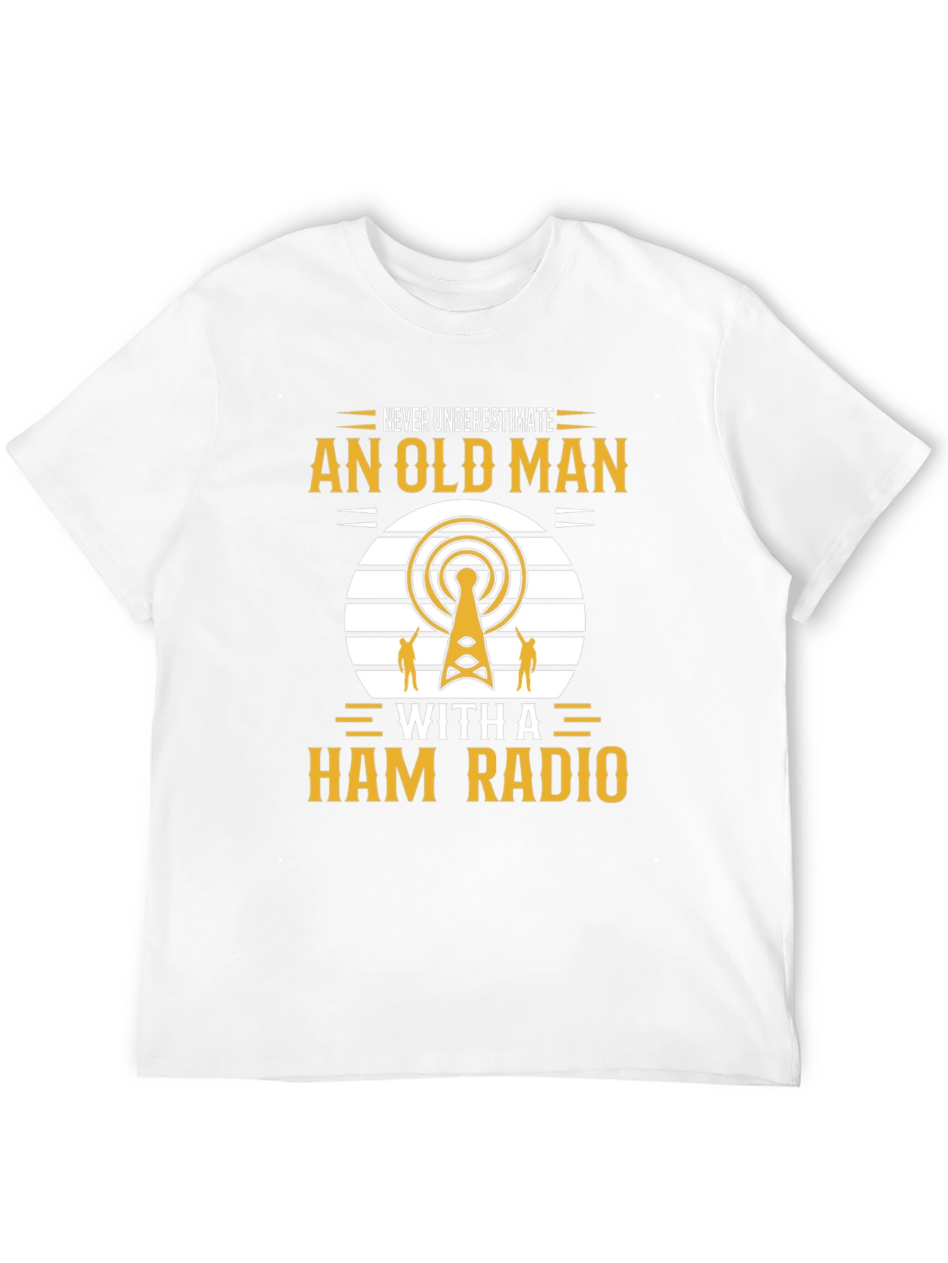 Camiseta Negra: Nunca Subestimes a un Radioaficionado