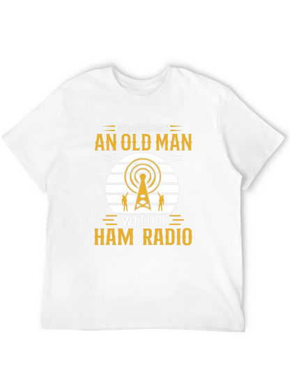 Camiseta Negra: Nunca Subestimes a un Radioaficionado