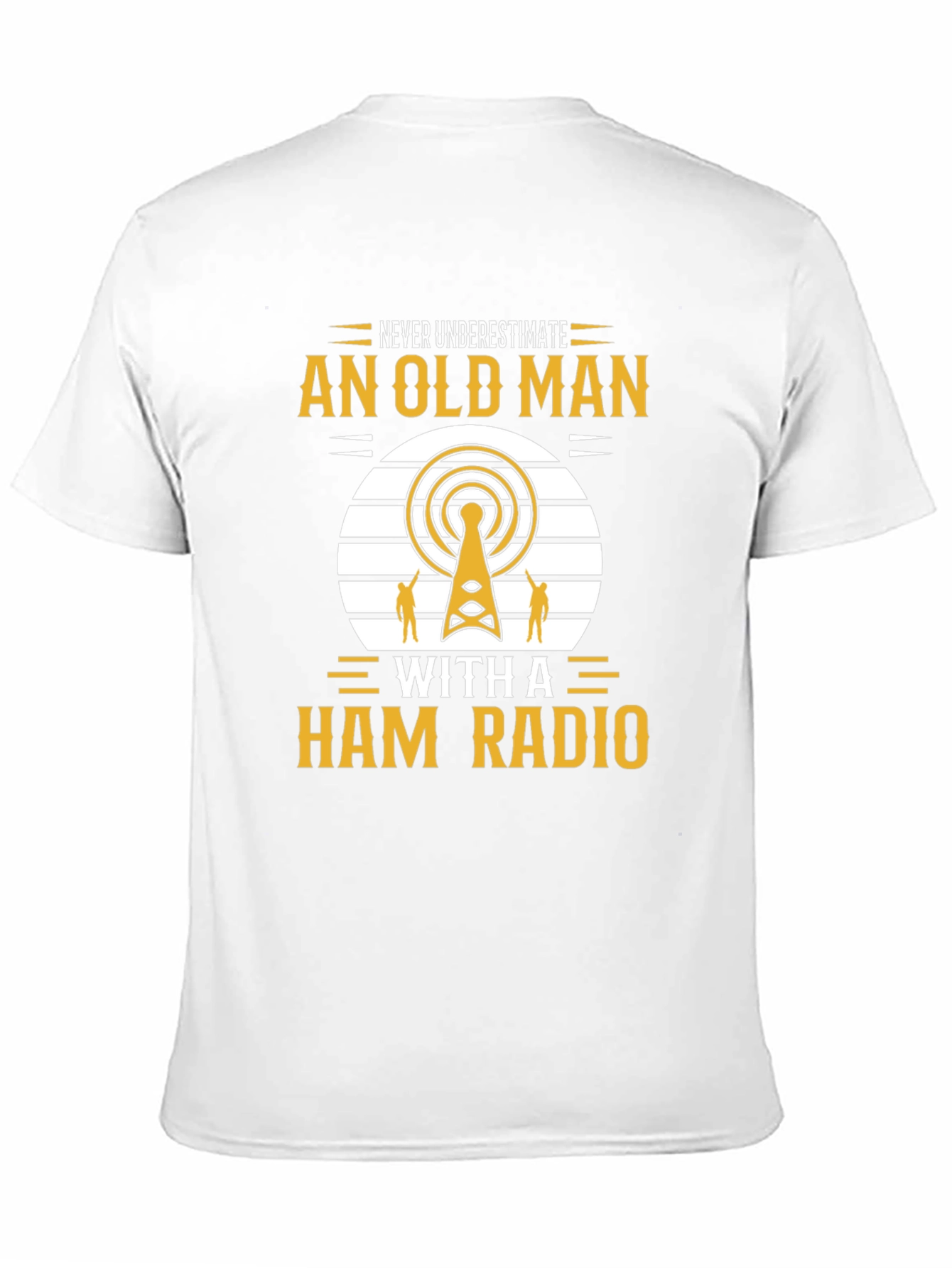 Camiseta Negra: Nunca Subestimes a un Radioaficionado