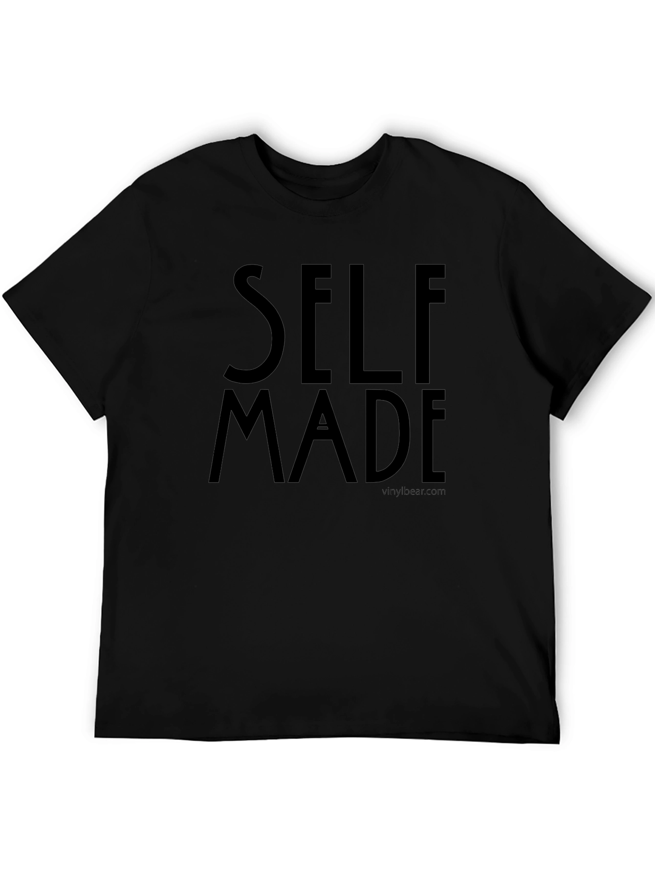 Camiseta Negra Self Made para Hombre