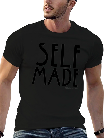 Camiseta Negra Self Made para Hombre