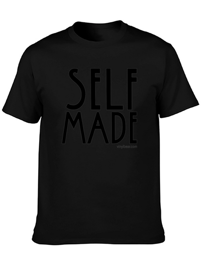 Camiseta Negra Self Made para Hombre
