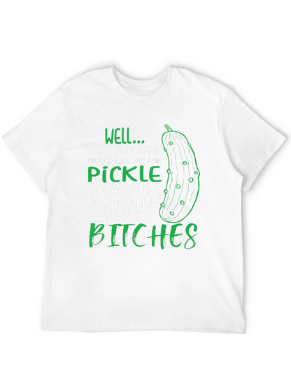 Camiseta Negra con Diseño de Pepinillo Done Dillin