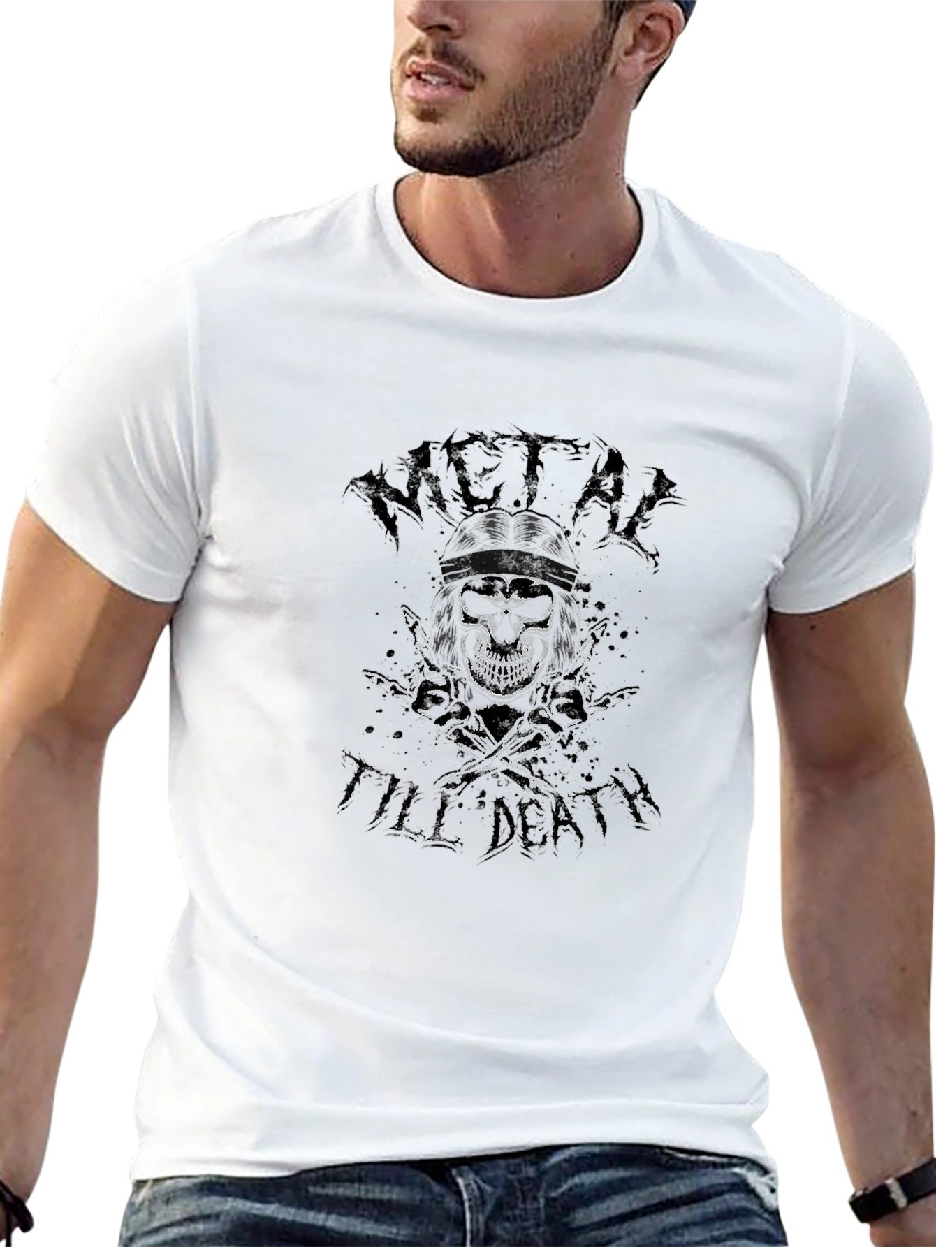 Camiseta Negra Metal Till Death