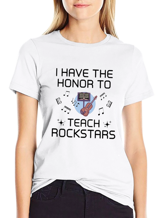 Camiseta Negra Profesor de Música Rockstars