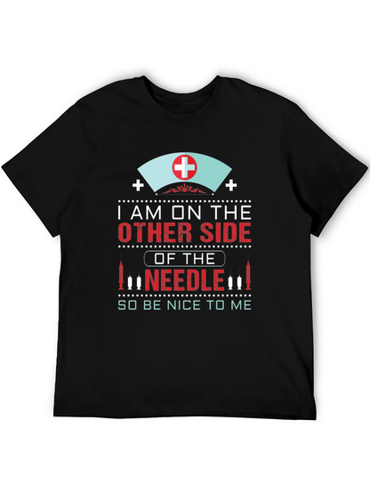 Camiseta Negra: Soy la enfermera ¡sé amable!