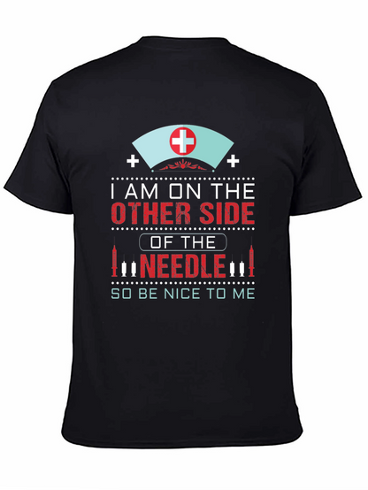 Camiseta Negra: Soy la enfermera ¡sé amable!