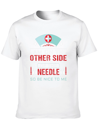 Camiseta Negra: Soy la enfermera ¡sé amable!