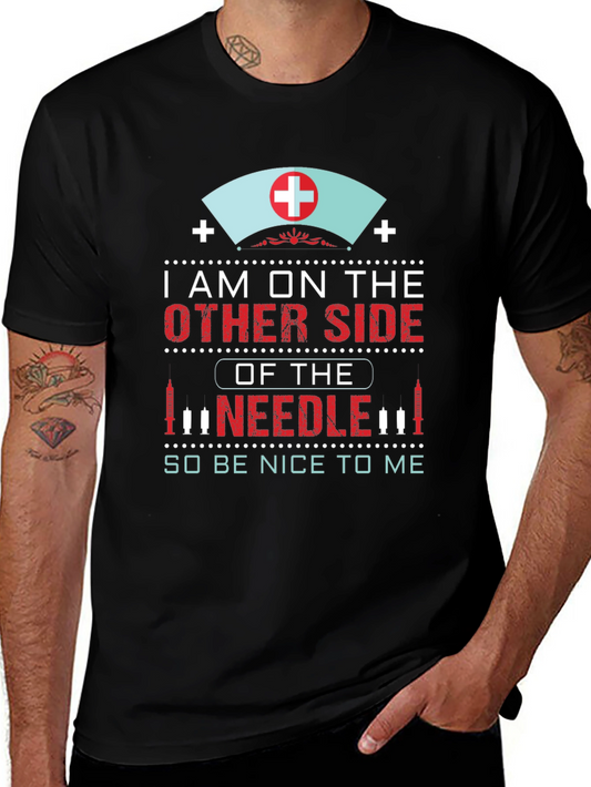 Camiseta Negra: Soy la enfermera ¡sé amable!
