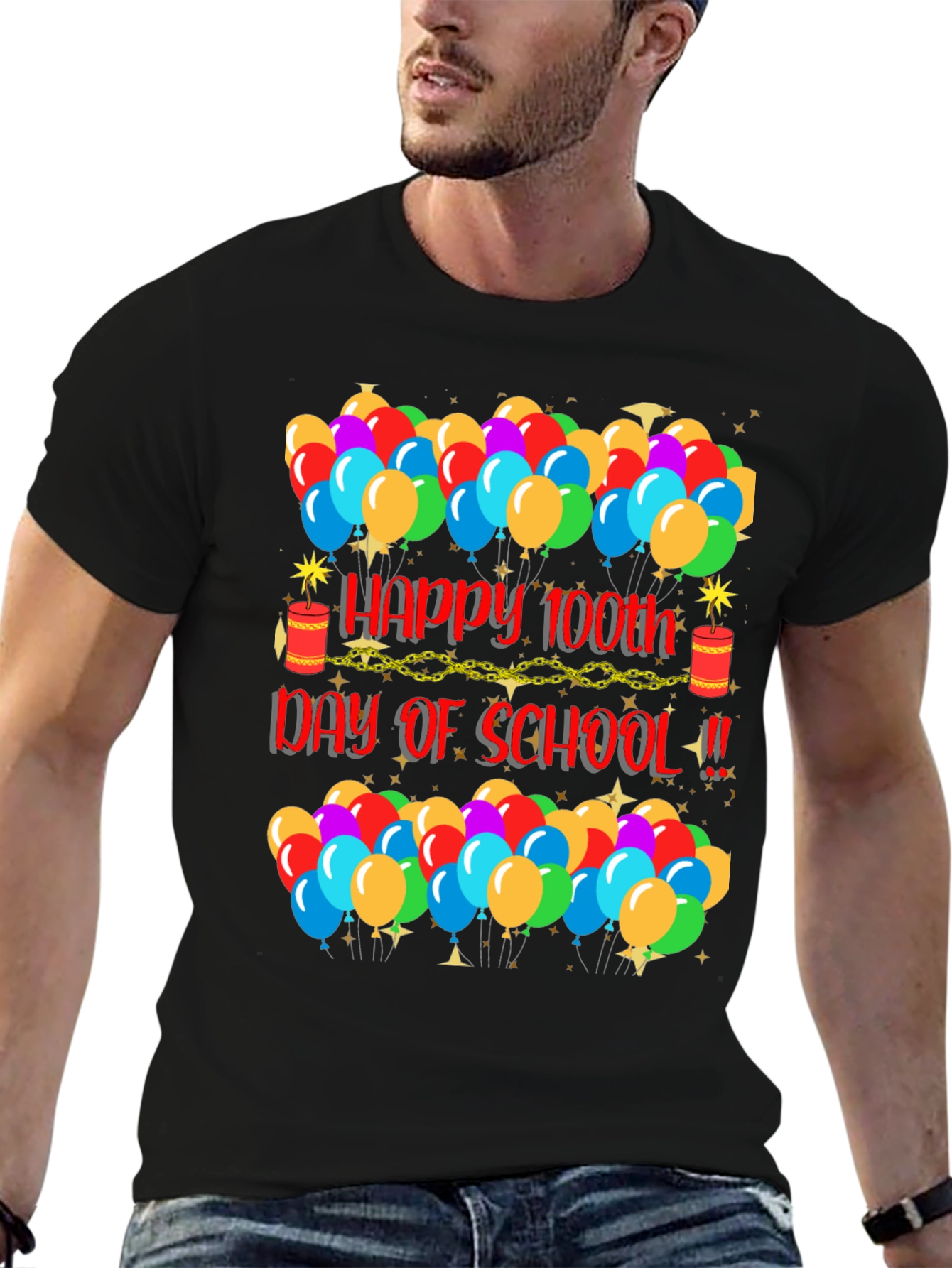 Camiseta de Celebración Día 100 de Escuela