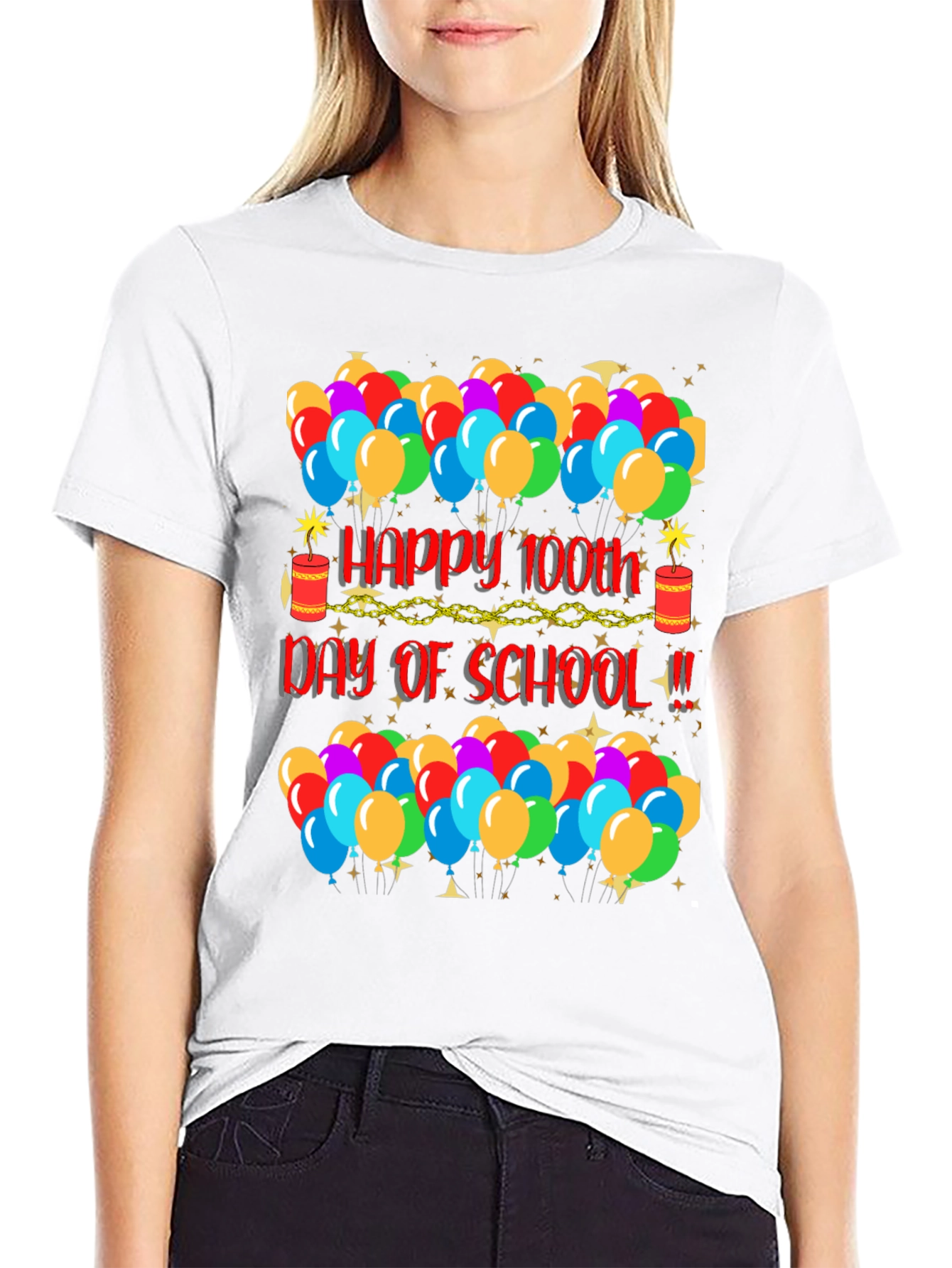 Camiseta de Celebración Día 100 de Escuela