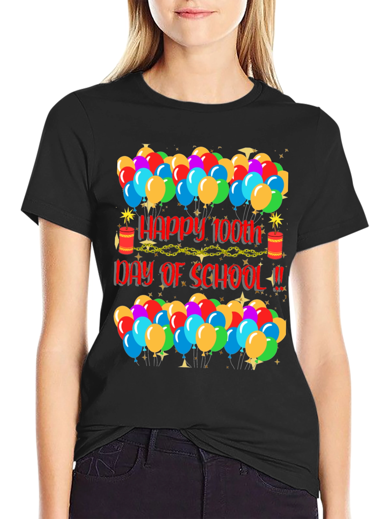Camiseta de Celebración Día 100 de Escuela