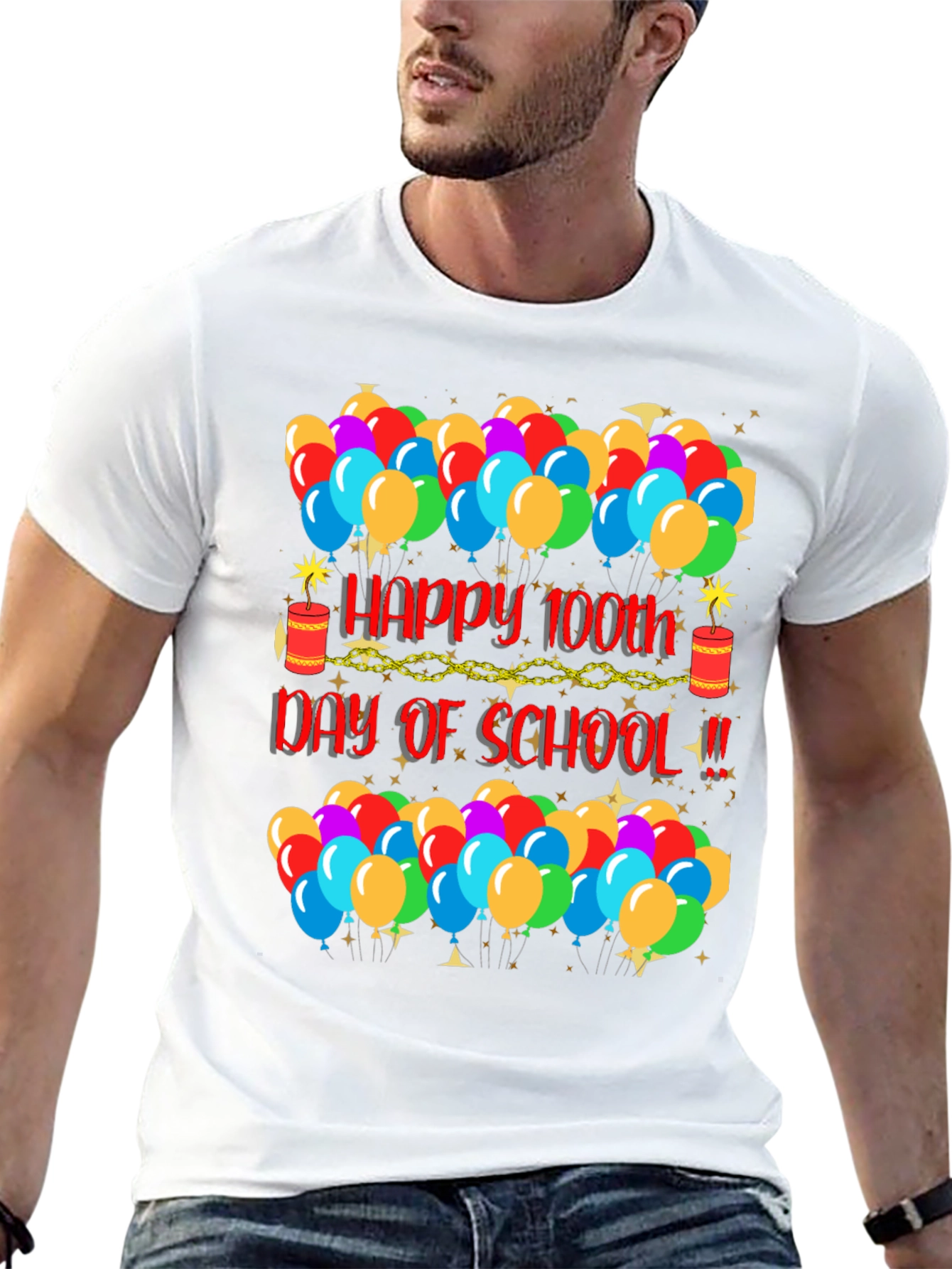 Camiseta de Celebración Día 100 de Escuela