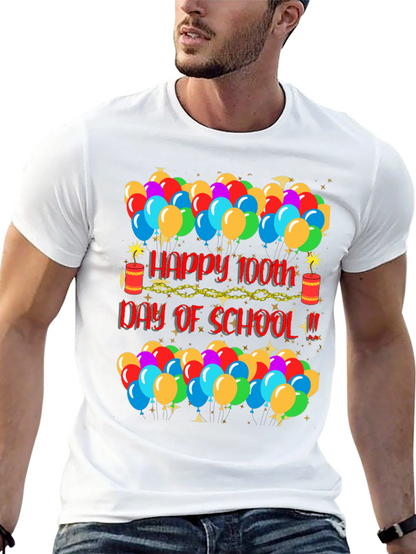 Camiseta de Celebración Día 100 de Escuela