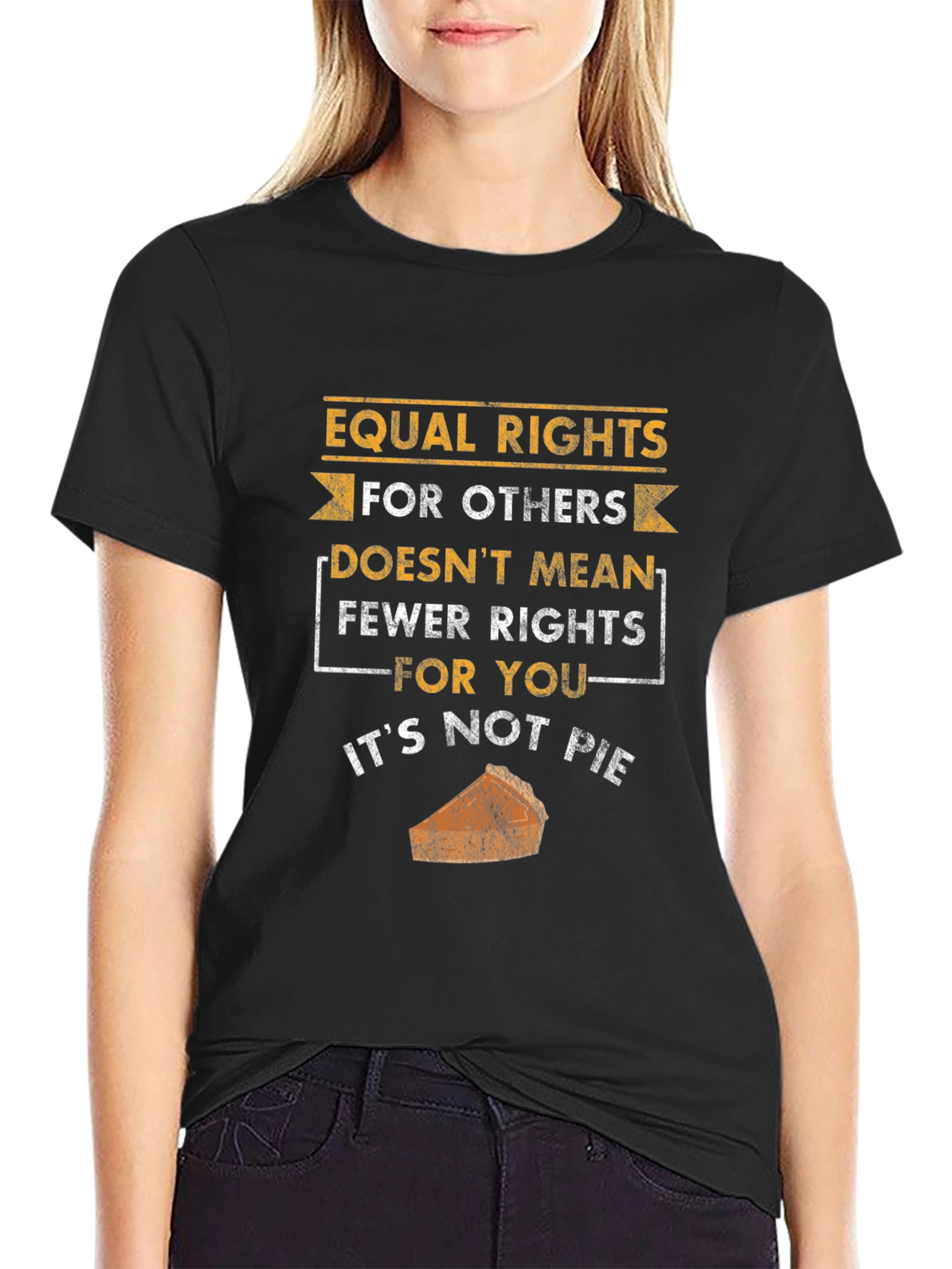 Camiseta Negra: Igualdad de Derechos No Es Pastel