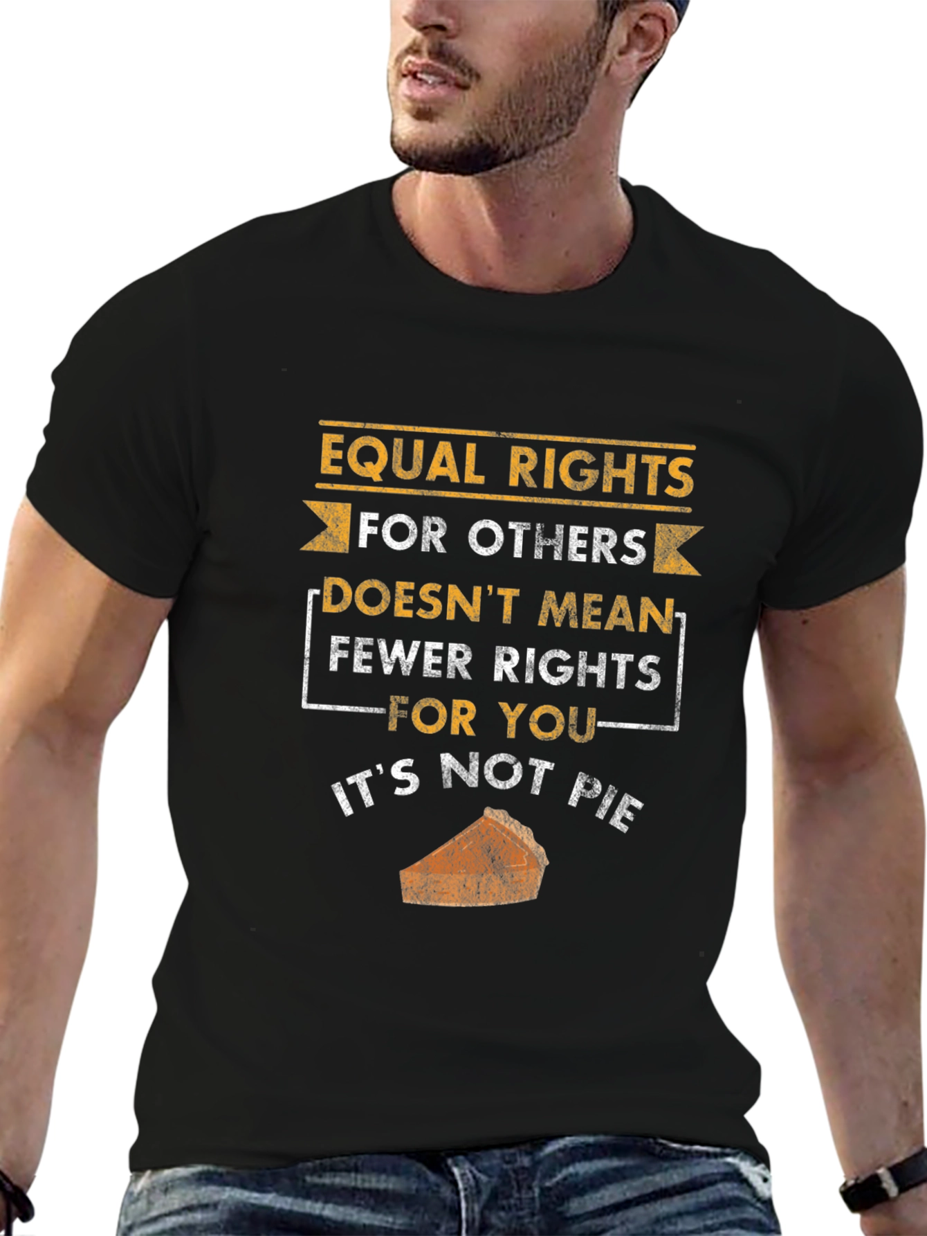 Camiseta Negra: Igualdad de Derechos No Es Pastel