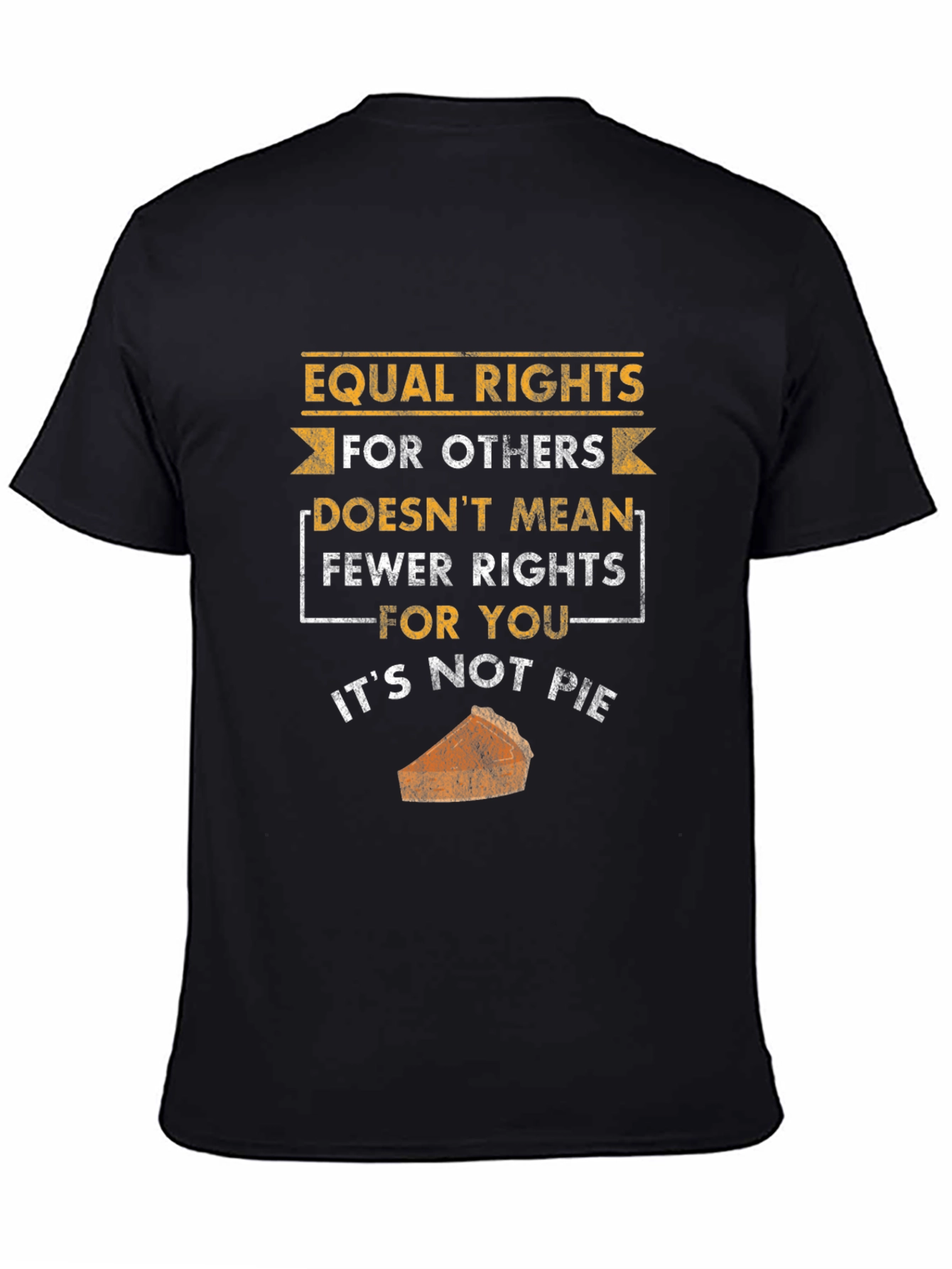Camiseta Negra: Igualdad de Derechos No Es Pastel