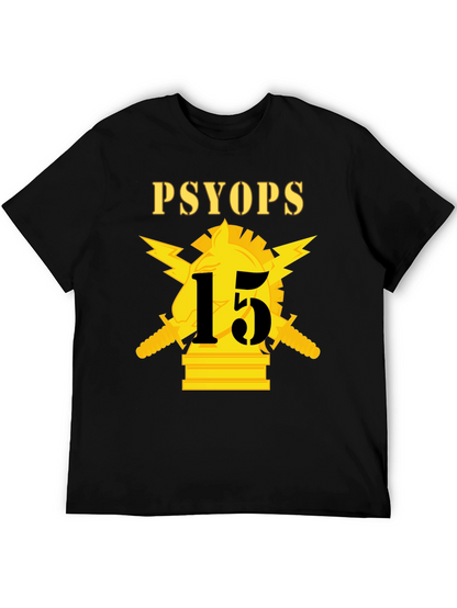 Camiseta PSYOP con diseño militar táctico