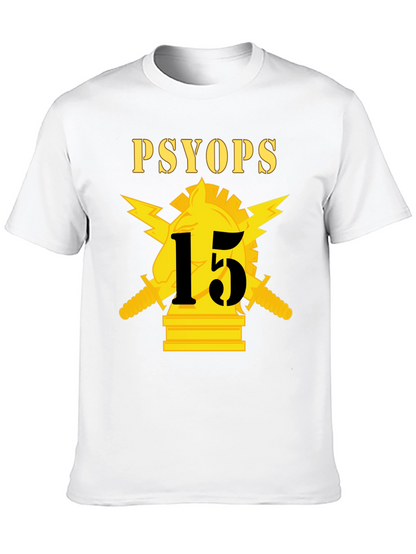 Camiseta PSYOP con diseño militar táctico